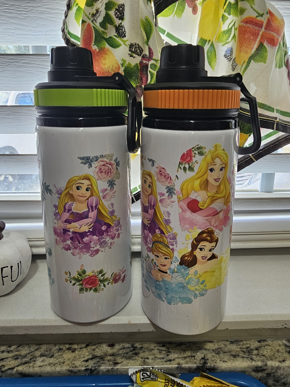 Both Princess Aluminium  Water Bottles - Floral Print
